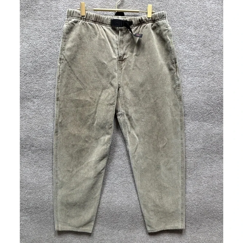 Gramicci USA Men's Medium Corduroy Ribbed Pants Straight Leg Vintage VTG Belted